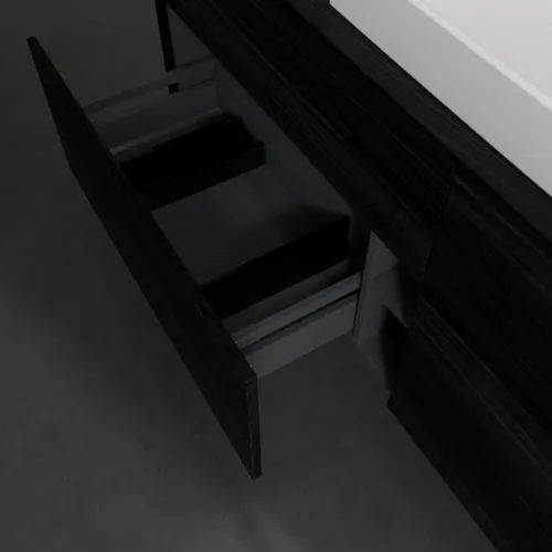 VILLEROY BOCH Toaletní skříňka Collaro, 4 výsuvy, 1600 x 548 x 500 mm, černý dub / černý dub #C02500AB, obrázek 6