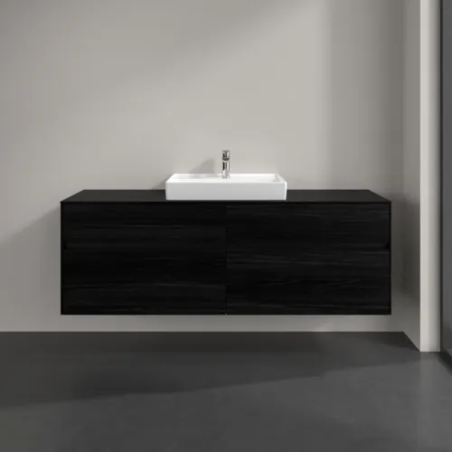 VILLEROY BOCH Toaletní skříňka Collaro, 4 výsuvy, 1600 x 548 x 500 mm, černý dub / černý dub #C02500AB, obrázek 3