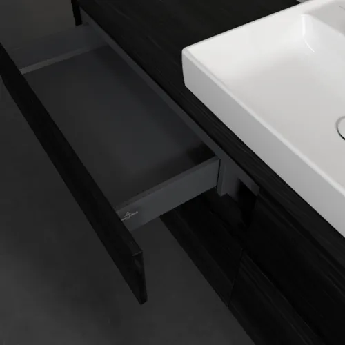 VILLEROY BOCH Toaletní skříňka Collaro, 4 výsuvy, 1600 x 548 x 500 mm, černý dub / černý dub #C02500AB, obrázek 7