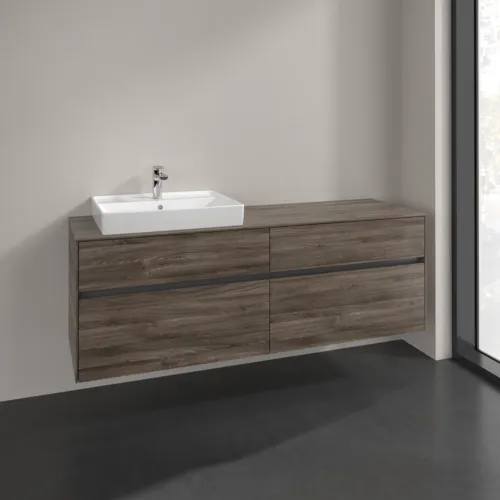 VILLEROY BOCH Toaletní skříňka Collaro, 4 výsuvy, 1600 x 548 x 500 mm, dub kamenný #C02200RK, obrázek 2