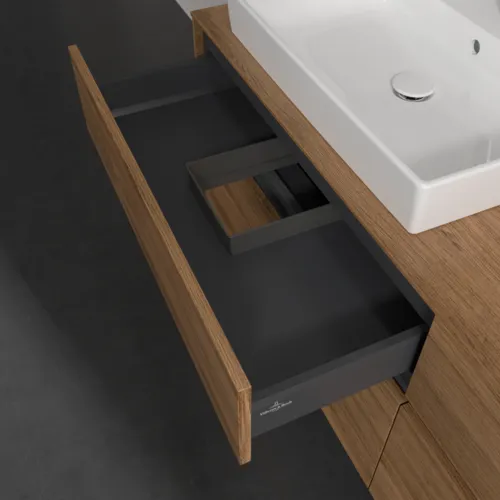 VILLEROY BOCH Toaletní skříňka Collaro, 4 výsuvy, 1600 x 548 x 500 mm, dub Kansas #C02200RH, obrázek 7