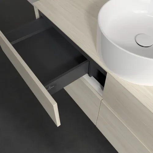 VILLEROY BOCH Toaletní skříňka Collaro, 4 výsuvy, 1200 x 548 x 500 mm, bílý dub / bílý dub #C04100AA, obrázek 7