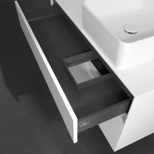 VILLEROY BOCH Collaro toaletní skříňka, s osvětlením, 2 výsuvy, 1000 x 548 x 500 mm, lesklá bílá / lesklá bílá #C040B0DH, obrázek 8