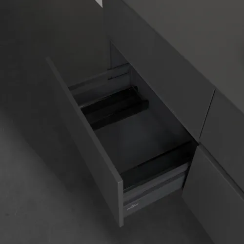 VILLEROY BOCH Collaro toaletní skříňka, 4 výsuvy, 1200 x 548 x 500 mm, lesklá šedá / lesklá šedá #C04300FP, obrázek 6