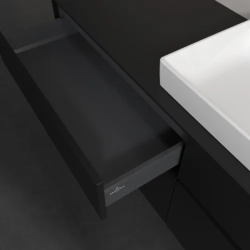 VILLEROY BOCH Toaletní skříňka Collaro, s osvětlením, 4 výsuvy, 1600 x 548 x 500 mm, Volcano Black / Volcano Black #C027B0VL, obrázek 8