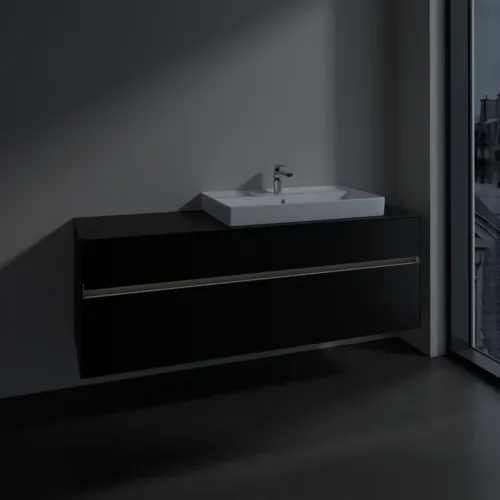 VILLEROY BOCH Toaletní skříňka Collaro, s osvětlením, 4 výsuvy, 1600 x 548 x 500 mm, Volcano Black / Volcano Black #C027B0VL, obrázek 5