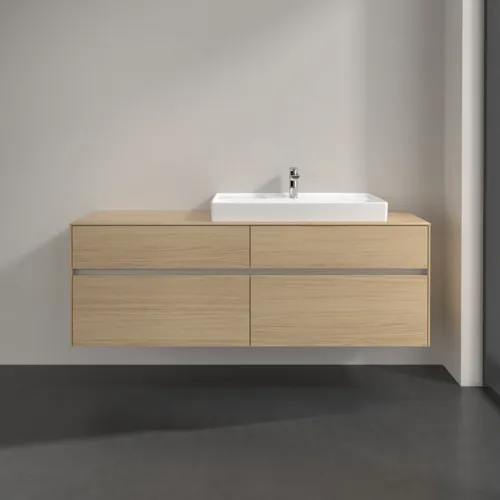 VILLEROY BOCH Toaletní skříňka Collaro, s osvětlením, 4 výsuvy, 1600 x 548 x 500 mm, severský dub / severský dub #C027B0VJ, obrázek 3