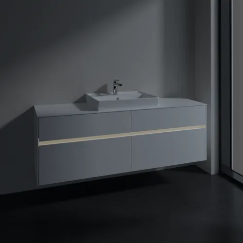 VILLEROY BOCH Toaletní skříňka Collaro, s osvětlením, 4 výsuvy, 1600 x 548 x 500 mm, bílá matná / bílá matná #C025B0MS, obrázek 5