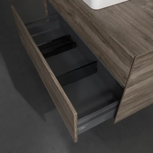 VILLEROY BOCH Toaletní skříňka Collaro, 2 výsuvy, 1000 x 548 x 500 mm, dub kamenný #C03800RK, obrázek 6