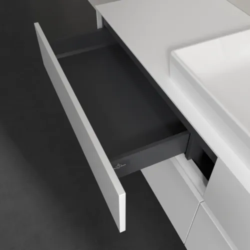 VILLEROY BOCH Toaletní skříňka Collaro, 4 výsuvy, 1600 x 548 x 500 mm, lesklá bílá / lesklá bílá #C02500DH, obrázek 7