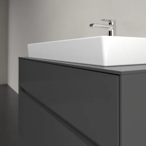 VILLEROY BOCH Toaletní skříňka Collaro, 2 výsuvy, 1000 x 548 x 500 mm, lesklá šedá / lesklá šedá #C02000FP, obrázek 5