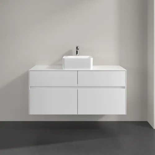 VILLEROY BOCH Toaletní skříňka Collaro, 4 výsuvy, 1200 x 548 x 500 mm, lesklá bílá / lesklá bílá #C04100DH, obrázek 3