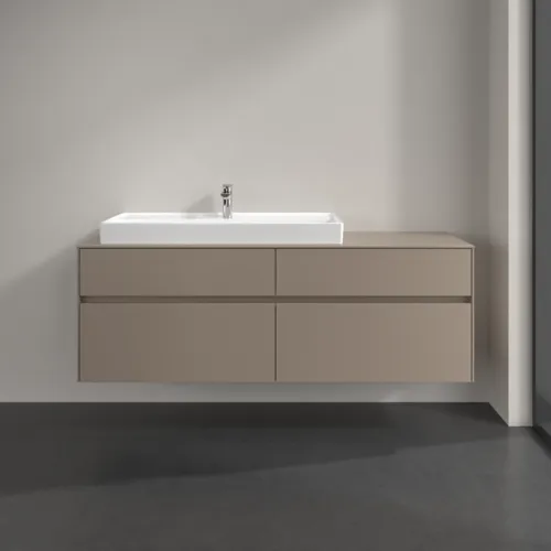 VILLEROY BOCH Toaletní skříňka Collaro, 4 výsuvy, 1600 x 548 x 500 mm, taupe / taupe #C02900VM, obrázek 3