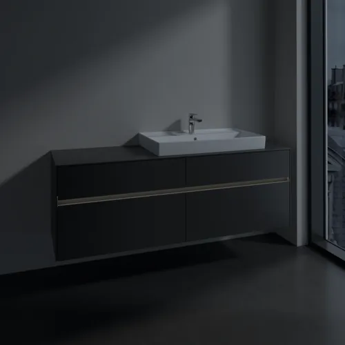 VILLEROY BOCH Toaletní skříňka Collaro, s osvětlením, 4 výsuvy, 1600 x 548 x 500 mm, Grafit / Grafit #C027B0VR, obrázek 5