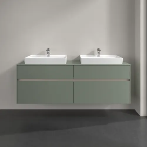 VILLEROY BOCH Toaletní skříňka Collaro, 4 výsuvy, 1600 x 548 x 500 mm, Soft Green / Soft Green #C02400AF, obrázek 3