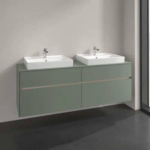 VILLEROY BOCH Toaletní skříňka Collaro, 4 výsuvy, 1600 x 548 x 500 mm, Soft Green / Soft Green #C02400AF, obrázek 2