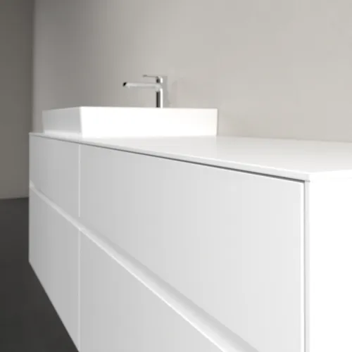 VILLEROY BOCH Toaletní skříňka Collaro, 4 výsuvy, 1600 x 548 x 500 mm, bílá matná / bílá matná #C02200MS, obrázek 5