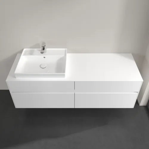 VILLEROY BOCH Toaletní skříňka Collaro, 4 výsuvy, 1600 x 548 x 500 mm, bílá matná / bílá matná #C02200MS, obrázek 4
