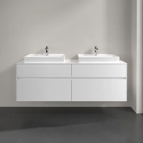 VILLEROY BOCH Toaletní skříňka Collaro, s osvětlením, 4 výsuvy, 1600 x 548 x 500 mm, bílá matná / bílá matná #C024B0MS, obrázek 3