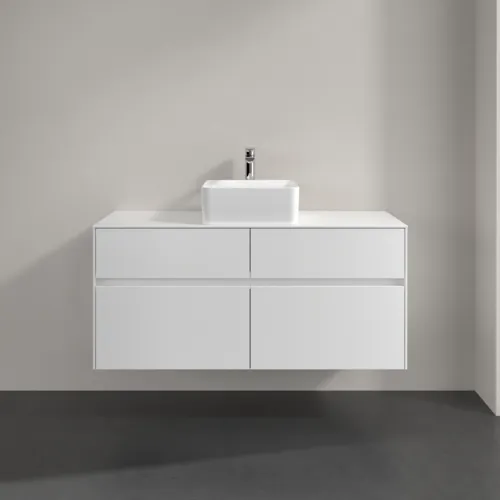 VILLEROY BOCH Collaro toaletní skříňka, s osvětlením, 4 výsuvy, 1200 x 548 x 500 mm, bílá matná / bílá matná #C041B0MS, obrázek 3