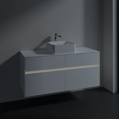 VILLEROY BOCH Collaro toaletní skříňka, s osvětlením, 4 výsuvy, 1200 x 548 x 500 mm, bílá matná / bílá matná #C041B0MS, obrázek 5