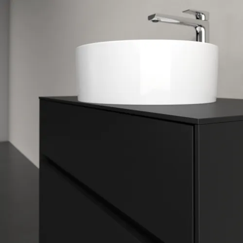 VILLEROY BOCH Toaletní skříňka Collaro, s osvětlením, 2 výsuvy, 800 x 548 x 500 mm, Volcano Black / Volcano Black #C037B0VL, obrázek 6