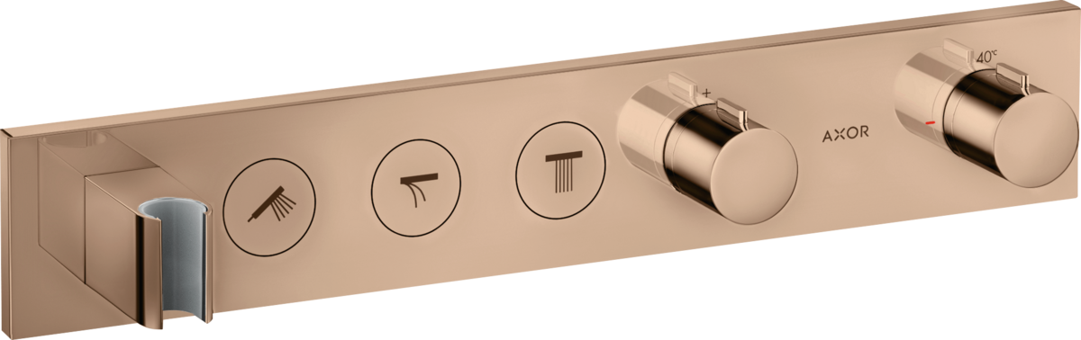 HANSGROHE Modul termostatu AXOR ShowerSolutions Select 530/90 skrytý pro 3 spotřebiče #18356300 - Leštěné červené zlato