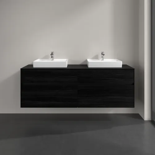 VILLEROY BOCH Toaletní skříňka Collaro, s osvětlením, 4 výsuvy, 1600 x 548 x 500 mm, černý dub / černý dub #C021B0AB, obrázek 3