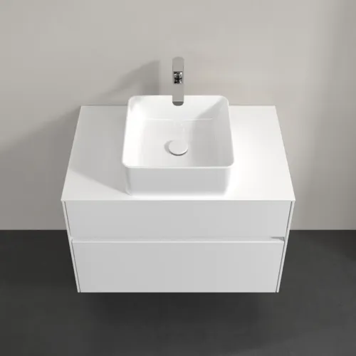 VILLEROY BOCH Toaletní skříňka Collaro, s osvětlením, 2 výsuvy, 800 x 548 x 500 mm, lesklá bílá / lesklá bílá #C037B0DH, obrázek 4