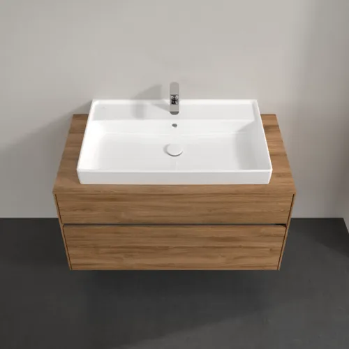 VILLEROY BOCH Toaletní skříňka Collaro, 2 výsuvy, 1000 x 548 x 500 mm, dub Kansas #C02000RH, obrázek 4