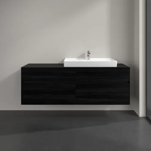 VILLEROY BOCH Toaletní skříňka Collaro, 4 výsuvy, 1600 x 548 x 500 mm, černý dub / černý dub #C02700AB, obrázek 3