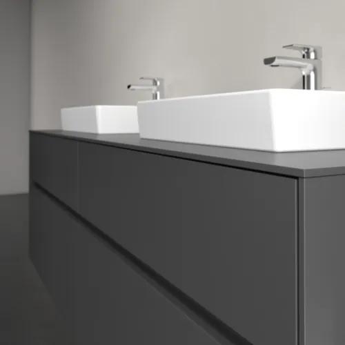 VILLEROY BOCH Toaletní skříňka Collaro, 4 výsuvy, 1600 x 548 x 500 mm, grafitová / grafitová #C02100VR, obrázek 5
