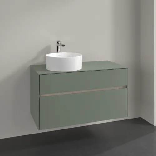 VILLEROY BOCH Toaletní skříňka Collaro, 2 výsuvy, 1000 x 548 x 500 mm, Soft Green / Soft Green #C03900AF, obrázek 2