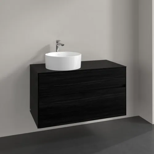 VILLEROY BOCH Toaletní skříňka Collaro, 2 výsuvy, 1000 x 548 x 500 mm, černý dub / černý dub #C03900AB, obrázek 2