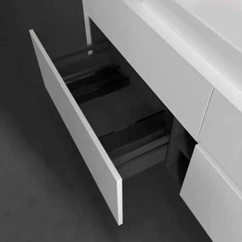 VILLEROY BOCH Toaletní skříňka Collaro, 4 výsuvy, 1600 x 548 x 500 mm, lesklá bílá / lesklá bílá #C02800DH, obrázek 6