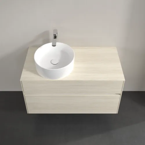 VILLEROY BOCH Toaletní skříňka Collaro, 2 výsuvy, 1000 x 548 x 500 mm, bílý dub / bílý dub #C03900AA, obrázek 4