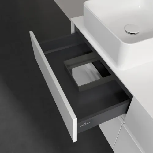VILLEROY BOCH Toaletní skříňka Collaro, 4 výsuvy, 1200 x 548 x 500 mm, bílá matná / bílá matná #C04200MS, obrázek 7