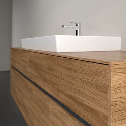 VILLEROY BOCH Toaletní skříňka Collaro, s osvětlením, 4 výsuvy, 1600 x 548 x 500 mm, dub Kansas #C028B0RH, obrázek 6