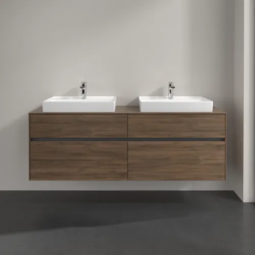 VILLEROY BOCH Toaletní skříňka Collaro, 4 výsuvy, 1600 x 548 x 500 mm, Arizona Oak / Arizona Oak #C02400VH, obrázek 3