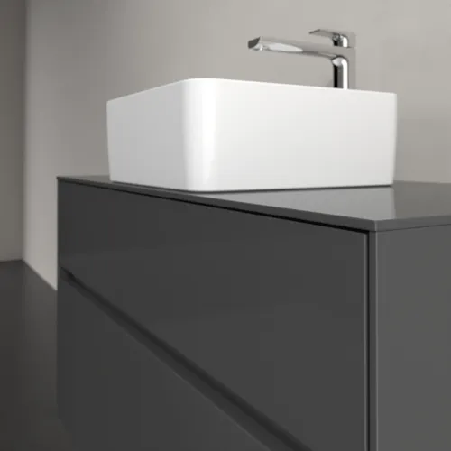 VILLEROY BOCH Toaletní skříňka Collaro, s osvětlením, 2 výsuvy, 1000 x 548 x 500 mm, lesklá šedá / lesklá šedá #C038B0FP, obrázek 7