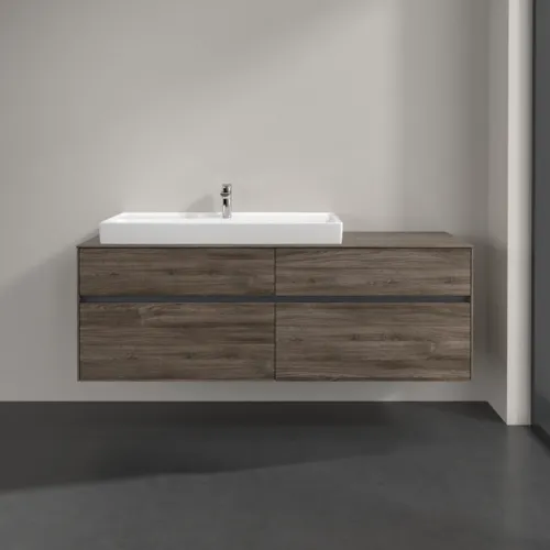 VILLEROY BOCH Umyvadlová skříňka Collaro, s osvětlením, 4 výsuvy, 1600 x 548 x 500 mm, dub kamenný #C029B0RK, obrázek 3