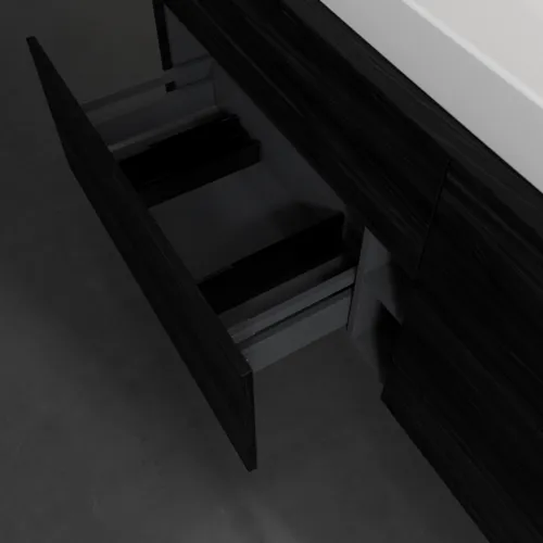 VILLEROY BOCH Toaletní skříňka Collaro, 4 výsuvy, 1600 x 548 x 500 mm, černý dub / černý dub #C03100AB, obrázek 6