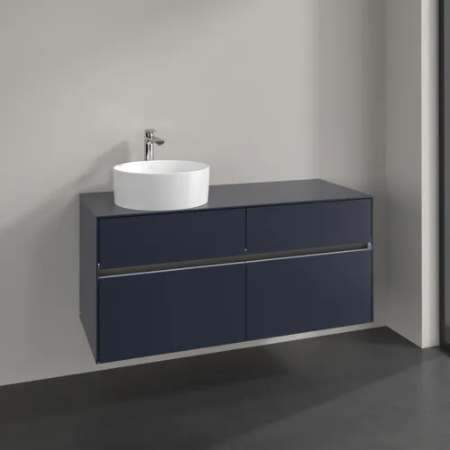 VILLEROY BOCH Toaletní skříňka Collaro, s osvětlením, 4 výsuvy, 1200 x 548 x 500 mm, Marine Blue / Marine Blue #C042B0VQ, obrázek 2