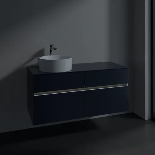 VILLEROY BOCH Toaletní skříňka Collaro, s osvětlením, 4 výsuvy, 1200 x 548 x 500 mm, Marine Blue / Marine Blue #C042B0VQ, obrázek 5