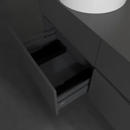 VILLEROY BOCH Collaro toaletní skříňka, s osvětlením, 4 výsuvy, 1200 x 548 x 500 mm, Grafit / Grafit #C042B0VR, obrázek 7
