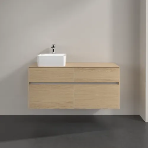 VILLEROY BOCH Toaletní skříňka Collaro, s osvětlením, 4 výsuvy, 1200 x 548 x 500 mm, severský dub / severský dub #C042B0VJ, obrázek 3