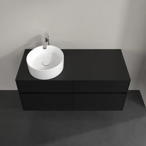 VILLEROY BOCH Toaletní skříňka Collaro, s osvětlením, 4 výsuvy, 1200 x 548 x 500 mm, Volcano Black / Volcano Black #C042B0VL, obrázek 4