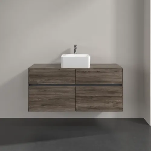 VILLEROY BOCH Umyvadlová skříňka Collaro, s osvětlením, 4 výsuvy, 1200 x 548 x 500 mm, dub kamenný #C041B0RK, obrázek 3