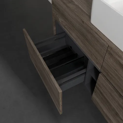 VILLEROY BOCH Umyvadlová skříňka Collaro, s osvětlením, 4 výsuvy, 1200 x 548 x 500 mm, dub kamenný #C041B0RK, obrázek 7