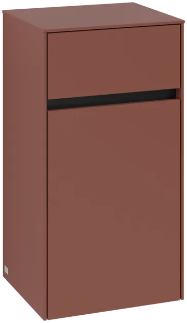 VILLEROY BOCH Boční skříňka Collaro, 1 dvířka, 1 zásuvka, 404 x 748 x 349 mm, Vínově červená / Vínově červená #C03201AH
